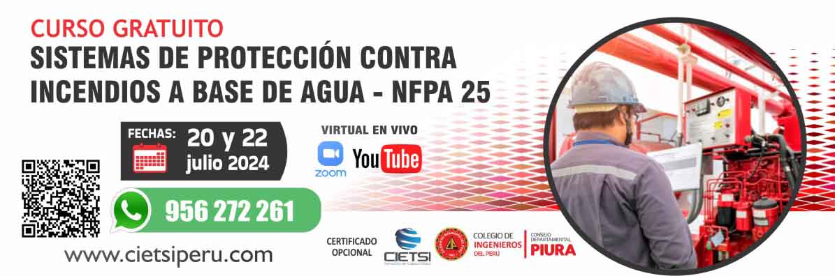 curso gratuito en sistemas de protecciOn contra incendios a base de agua   nfpa 25